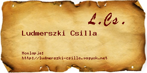 Ludmerszki Csilla névjegykártya